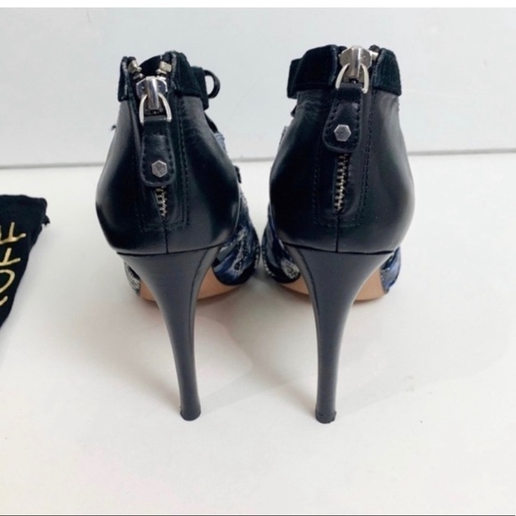 Rebecca Minkoff Reed Open Toe Leather Heels size 7 - Picture 5 of 6